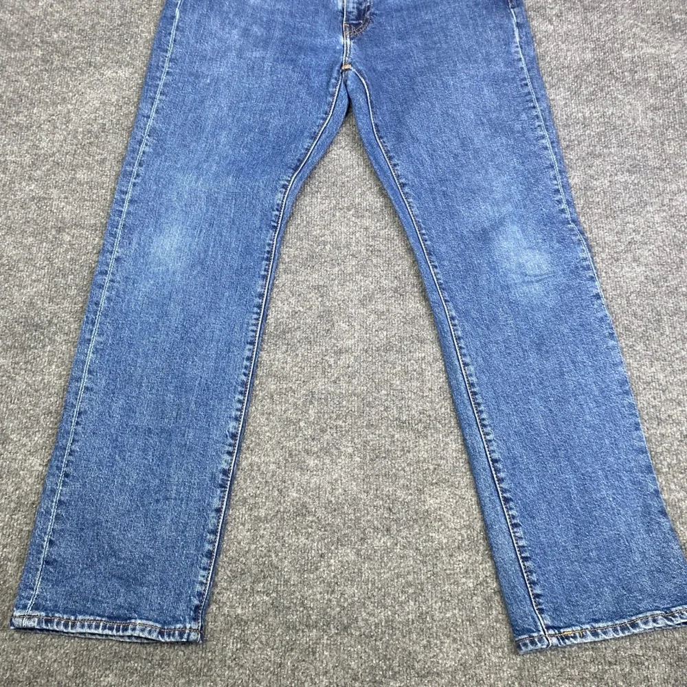 Levis Premium 514 Straight Fit Mens Blue Denim Jeans W32 L30 Medium Wash